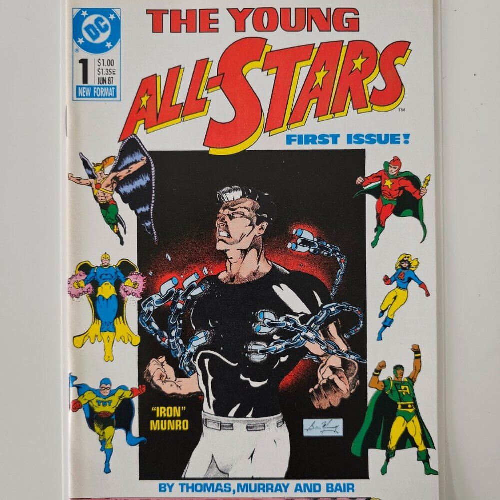 THE YOUNG ALL-STARS #1 Jun 1987 DC Comics First Issue! Iron Munro! VF/NM